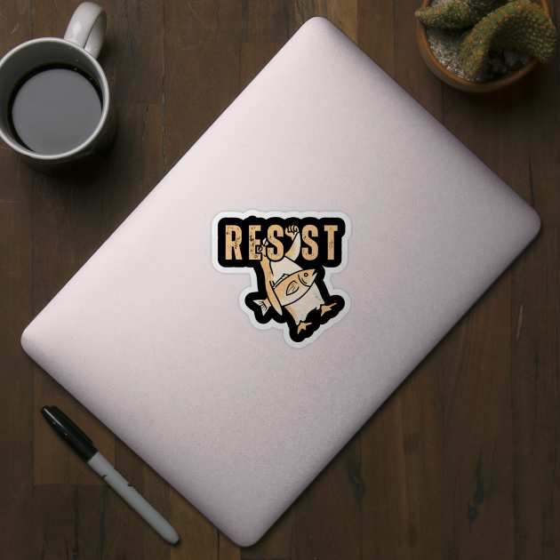 Resist-Penguin by Creatifly Graphic Tees
